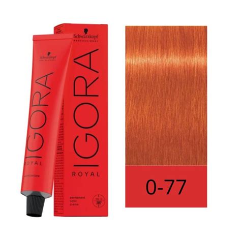 Schwarzkopf Tinte Igora Royal 6 77 Rubio Oscuro Cobrizo Intenso 60 Ml