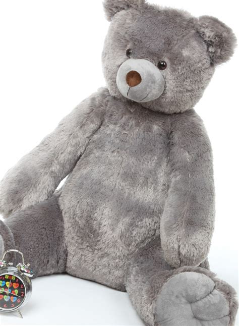 Sugar Tubs Cuddly Grey Big Plush Teddy Bear 32in