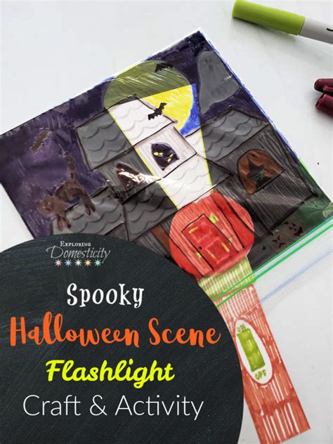 Halloween Scene Flashlight Craft ⋆ Exploring Domesticity