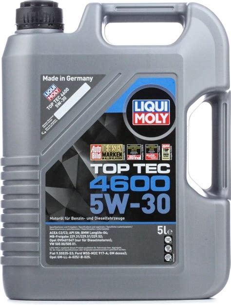 Liqui Moly Top Tec 4600 5w 30 Motorolie 5l • Pris