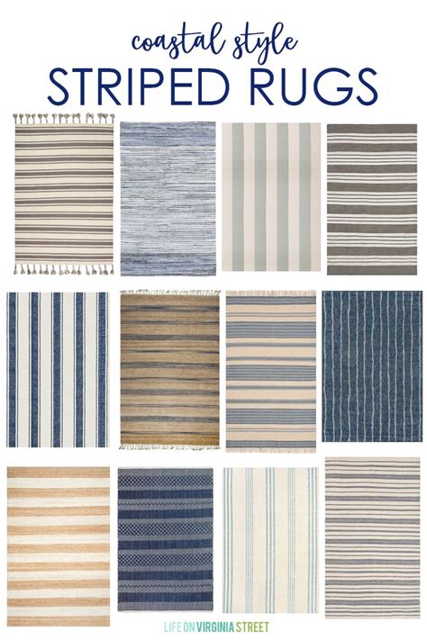 Coastal Style Striped Rug Ideas - Life On Virginia Street