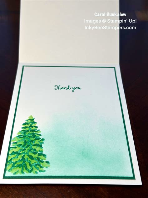 Stampin Up Online Exclusives Sneak Peek Frosted Forest Thank You