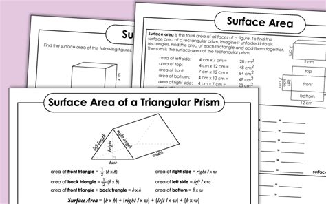 Surface Area Worksheets - Worksheets Library