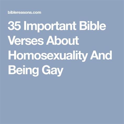 50 Import Bible Verses About Homosexuality And Being Gay Bible Verses