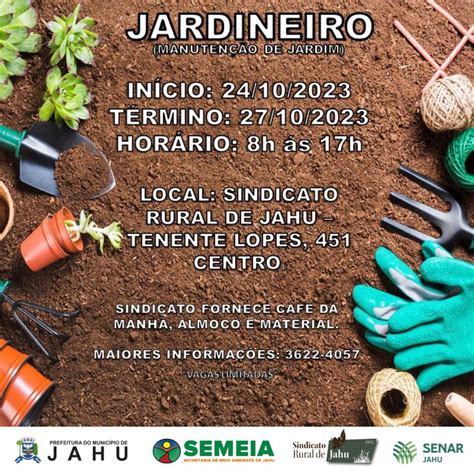 Est O Abertas Inscri Es Para Curso Gratuito De Jardinagem Prefeitura