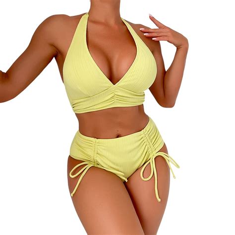 VBARHMQRT Female Swimsuit For Women 2024 Two Piece Sexy Bikini 2024