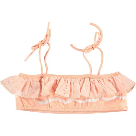 Tocoto Vintage Bikini Top Tie Dye Green Happy Go Lucky