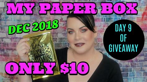 Only 10 My Paper Box Unboxing Day 9 Giveaway Closed Youtube