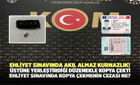 Ehliyet Sınavında Akıl Almaz Kurnazlık Üstüne Yerleştirdiği Düzenekle