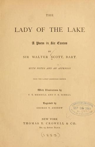 The Lady Of The Lake By Sir Walter Scott Open Library