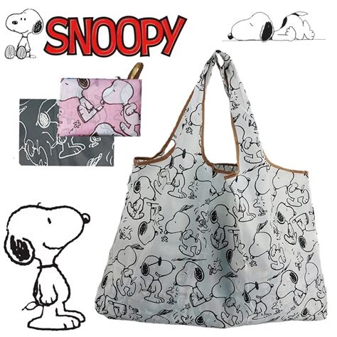 Snoopy Faltbare Einkaufstasche Gro E Gr E Dicken Nylon Gro E Tote