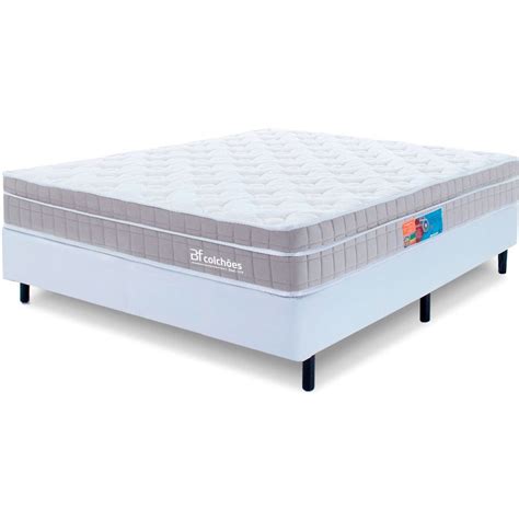 Cama Box Casal Colchao Molas Ensacadas Espuma Nasa Viscoelastica