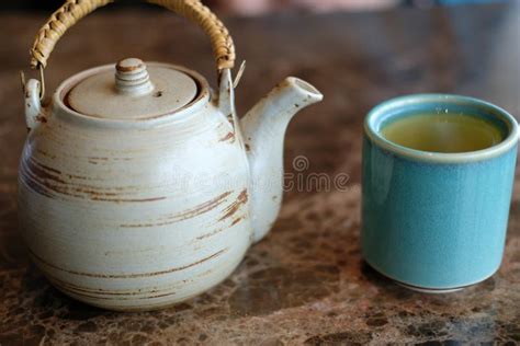 Hot Matcha Green Tea in Ceramic Cup Stock Photo - Image of matcha, herbal: 195403956