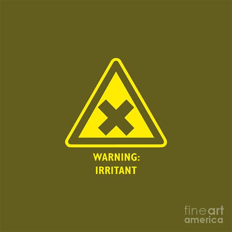 Irritant Chemical Symbol Laboratory Digital Art By Tian Sutiana Fine Art America