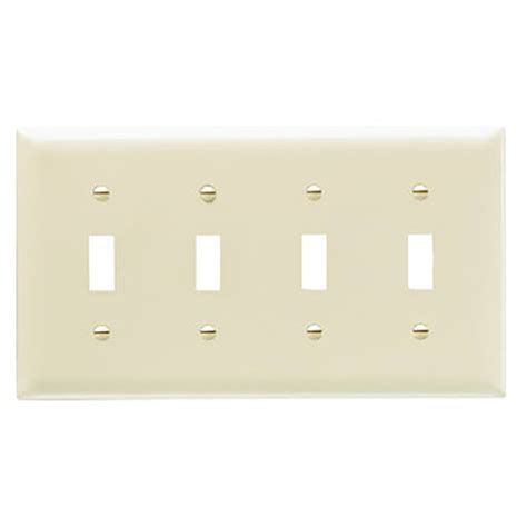 Tapa De Pared De 4 Gang Color Ivory Para Interruptor