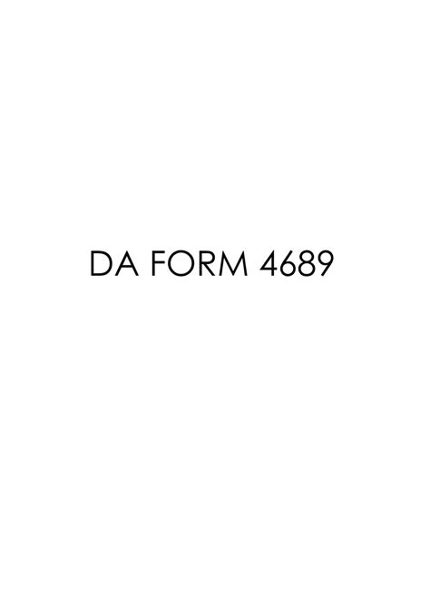 Da Form Fillable Printable Forms Free Online