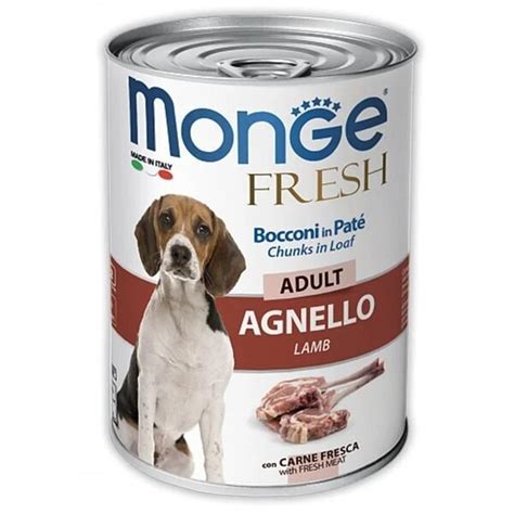 Влажный корм для собак Monge Dog Fresh с ягненком, 400 г – купить в ...