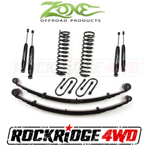 Zone Offroad Zone Offroad 3 Jeep Cherokee Xj 84 01 Suspension Lift Kit With Rear Leaf Springs