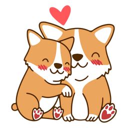 Loyal Corgi Friends PNG & SVG Design For T-Shirts