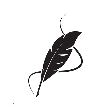 Feather Logo Vector Vector Art At Vecteezy