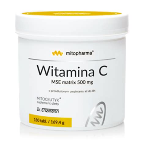 WITAMINA C 500mg MSE matrix 180tab DR ENZMANN Visanto Jerzy Zięba