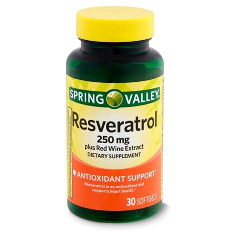 Spring Valley Resveratrol Plus Extracto De Vino Tinto Suplemento