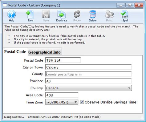 Reverse Lookup On The Postal Code