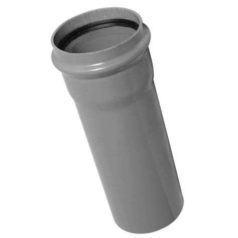 110mm X 1m Single Socket Soil Pipe Grey Sp8g Plumbing And Heating