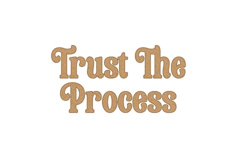 Trust The Process Graphic By Mcallson · Creative Fabrica