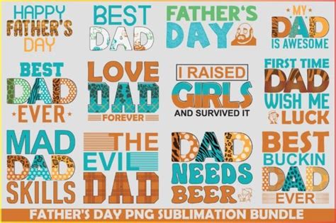 Fathers Day Png Sublimation Bundle Graphic By Design Bundle · Creative