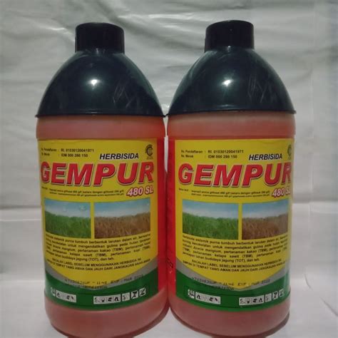 Herbisida Sistemik Gempur 480sl Kemasan 1 Liter Lazada Indonesia