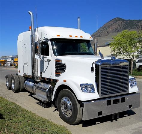 White Freightliner Semi Truck