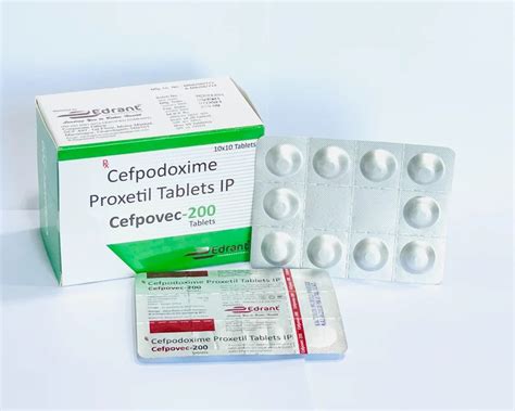 Cefpovec Cefpodoxime Proxetil Dispersible Tablets Packaging Type