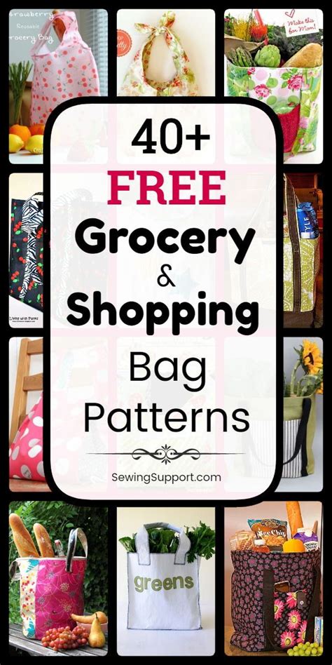 Bag Patterns To Sew 40 Free Grocery Bag Patterns Diy Projects And