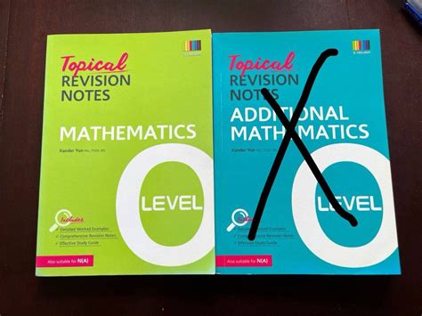 O Level Mathematics Topical Revision Notes Hobbies Toys Books