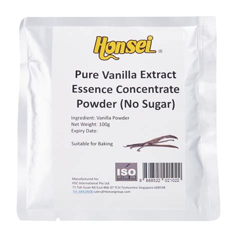 Honsei Pure Vanilla Extract Concentrate Powder No Sugar Ntuc Fairprice