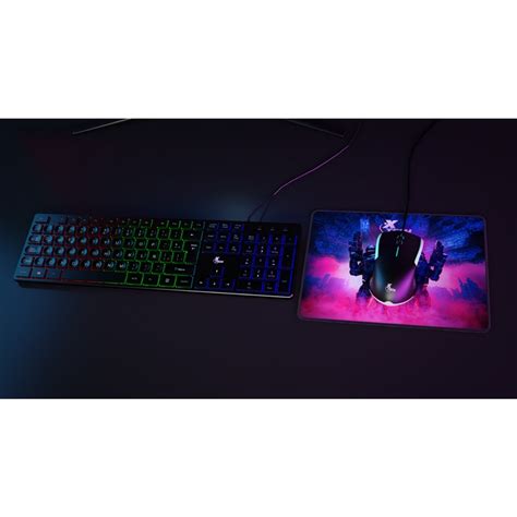 Xtech Combo De Teclado Mouse Y Mousepad Gaming Hasha Xtk S Kemik