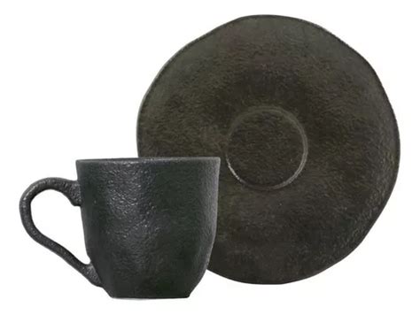 Set De Tazas De Caf Org Nico Onyx Con Platillo Ml Mercadolibre