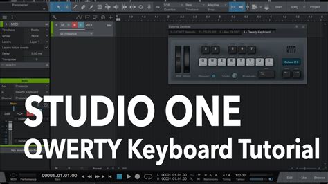 Studio One Qwerty Keyboard Tutorial Youtube