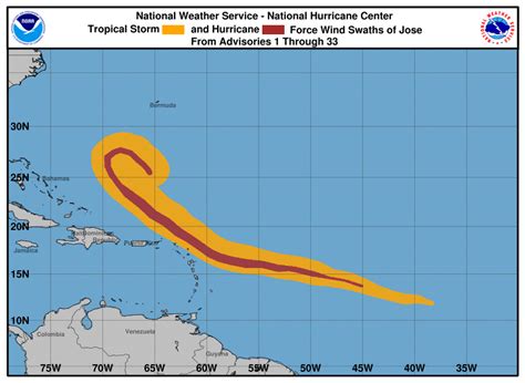 Hurricane Jose Continues Its Weird Loop In The Atlantic The Boston Globe