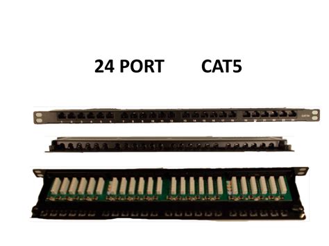 Cat5e 24 Port Unshielded 0 5U Copper Patch Panel Fibertronics Inc