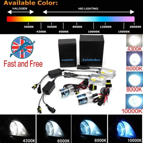 55W XENON HID CONVERSION KIT H7 CAR DRL HEADLIGHT BALLAST BULBS LAMP