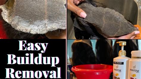 How To Remove Adhesive On Lace Wigs Using Only Household Products Youtube