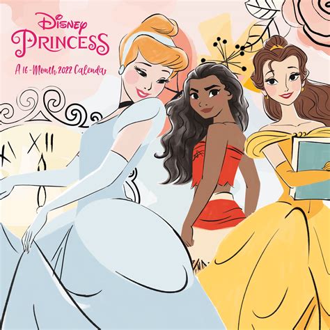 Trends International 2022 Disney Princess Wall Calendar