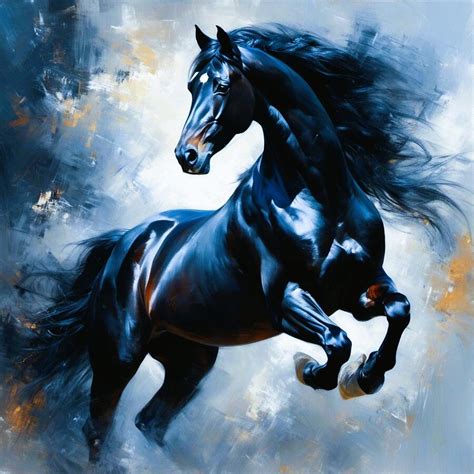 Black Horse Digital Art by K S - Fine Art America