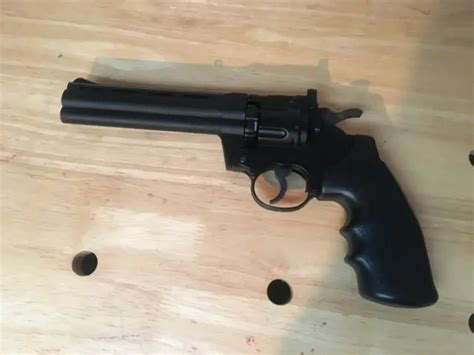 Vintage Crosman Pellet Gun Air Pistol Revolver 357 Co2 Power 177 Cal Eur 6 795 57 Picclick Fr