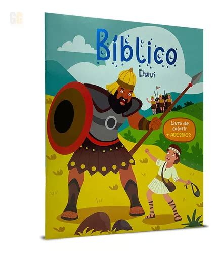 Livro Infantil De Colorir Adesivos B Blico Davi Mercadolivre