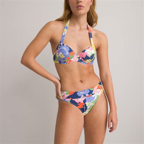 Bikini Oberteil In Foulard Form Blumenmuster Gebl Mt La Redoute