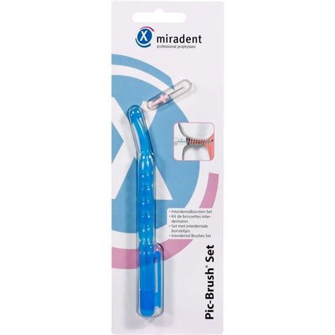 Miradent Interdentalb Rste Pic Brush Er Set Blau St Pzn