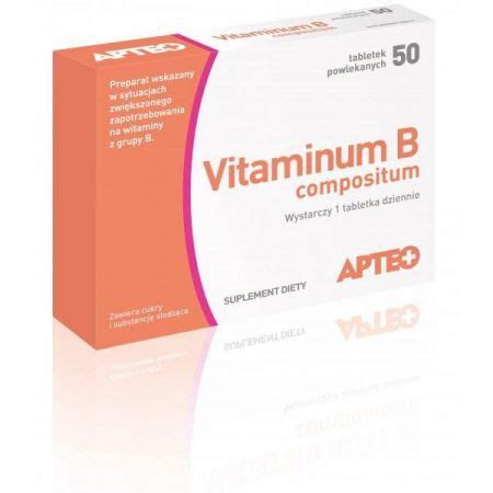 Vitaminum B Compositum APTEO X 50 Tabl Witamina B Complex Witaminy